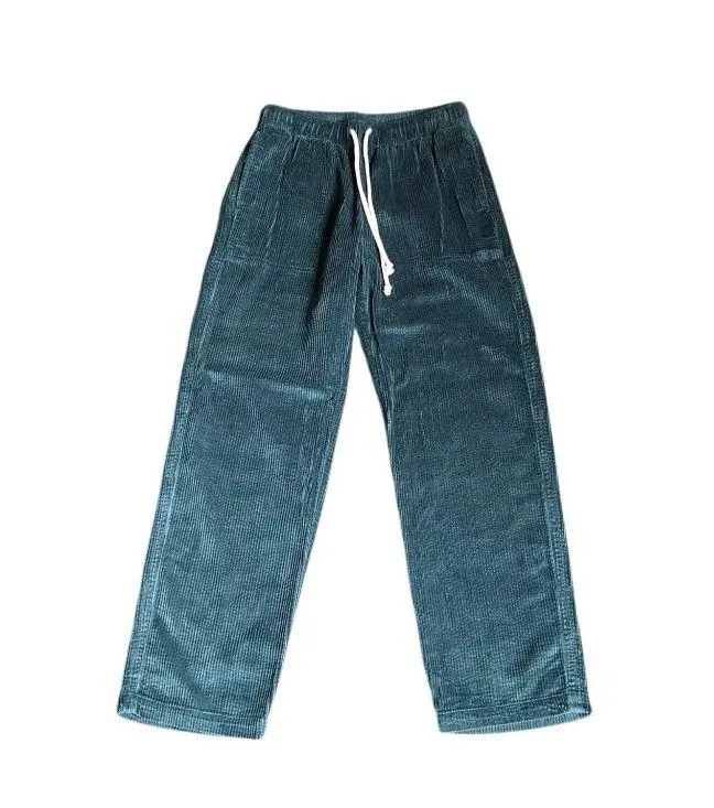 Aerie Greenish Blue Corduroy Straight Leg Pants - Image 3
