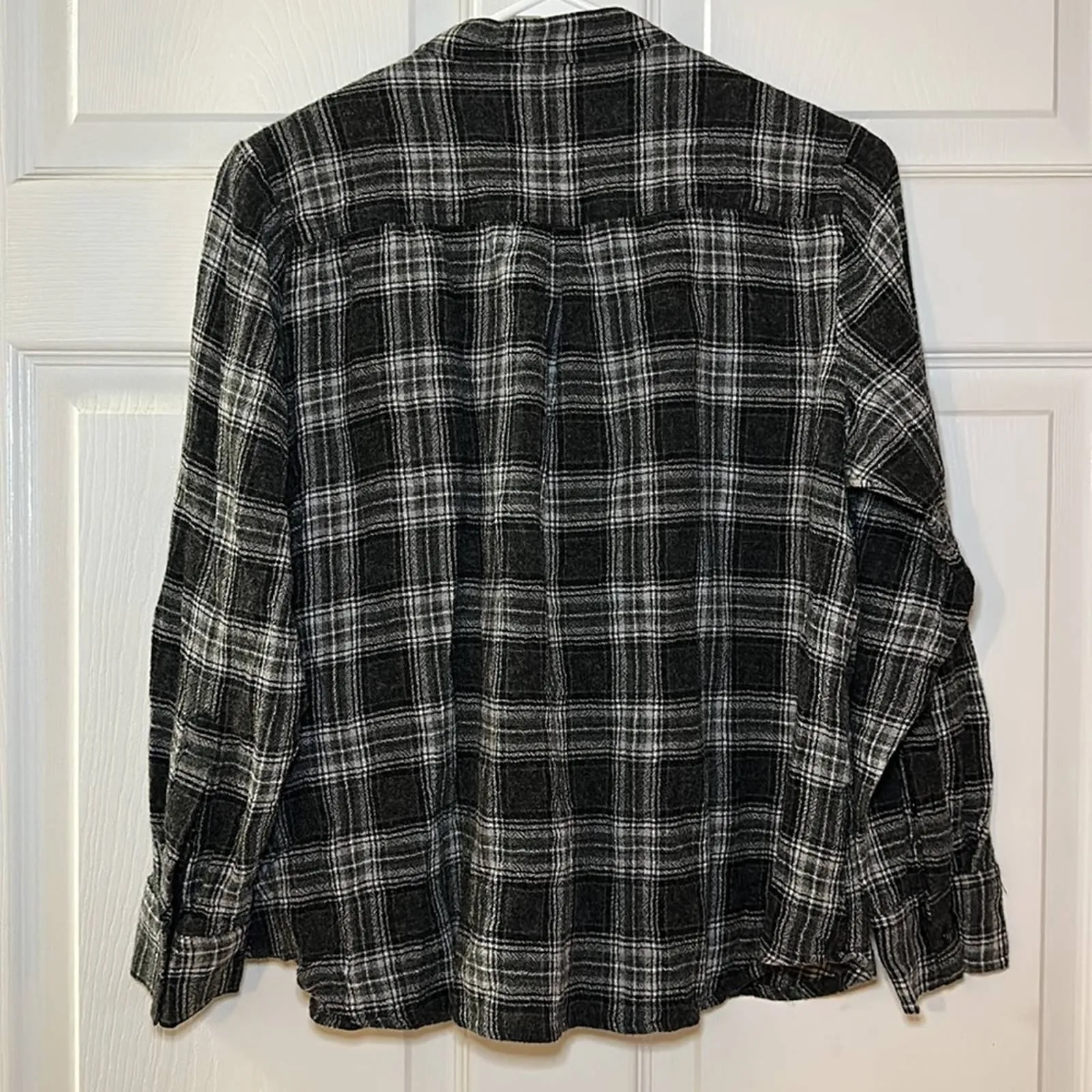 Madewell Women’s Owens Plaid Terrace Lace-Up Shirt‎ Size Medium - Image 8