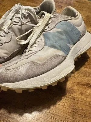 NEW BALANCE 327 Moonbeam Storm Blue and White Sneakers Running Shoes Womens 5 - Image 3