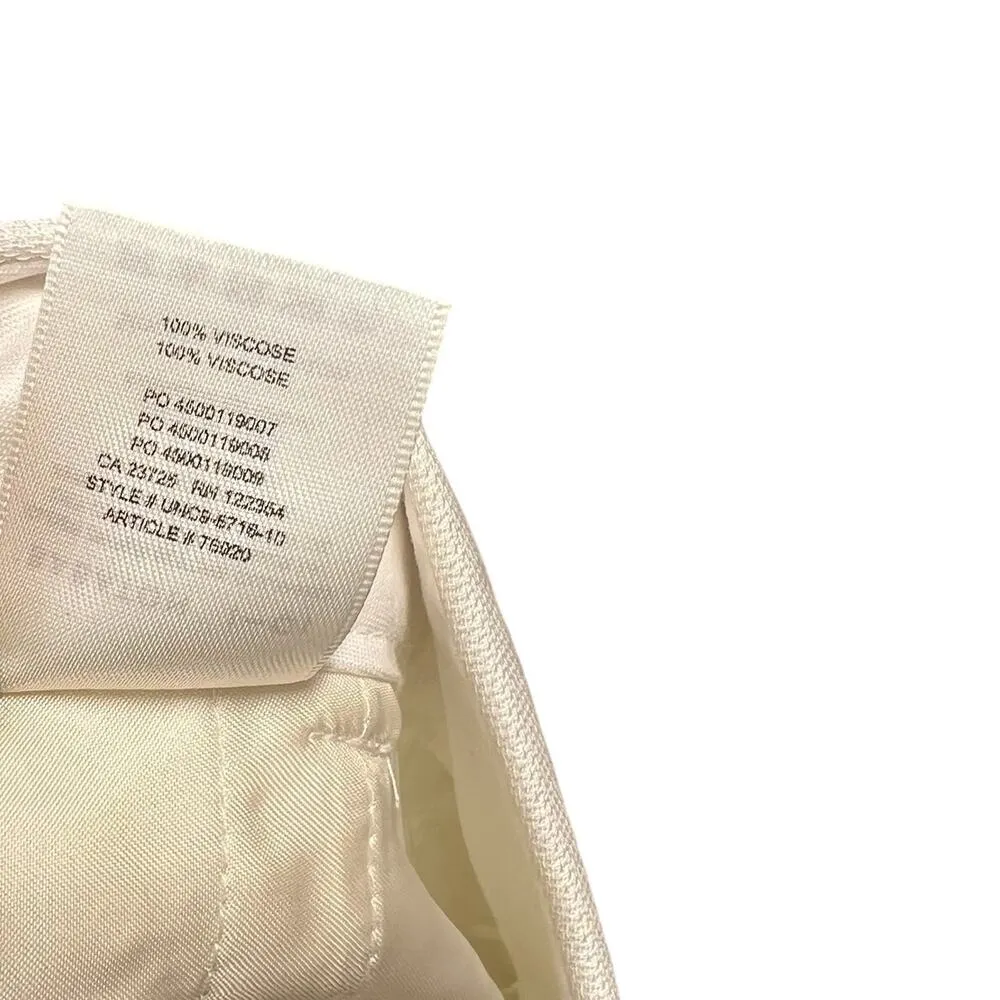 Aritzia Babaton‎ 1-01 Giselle Boy Trouser Dress Pants White Cream Size 12 - Image 14