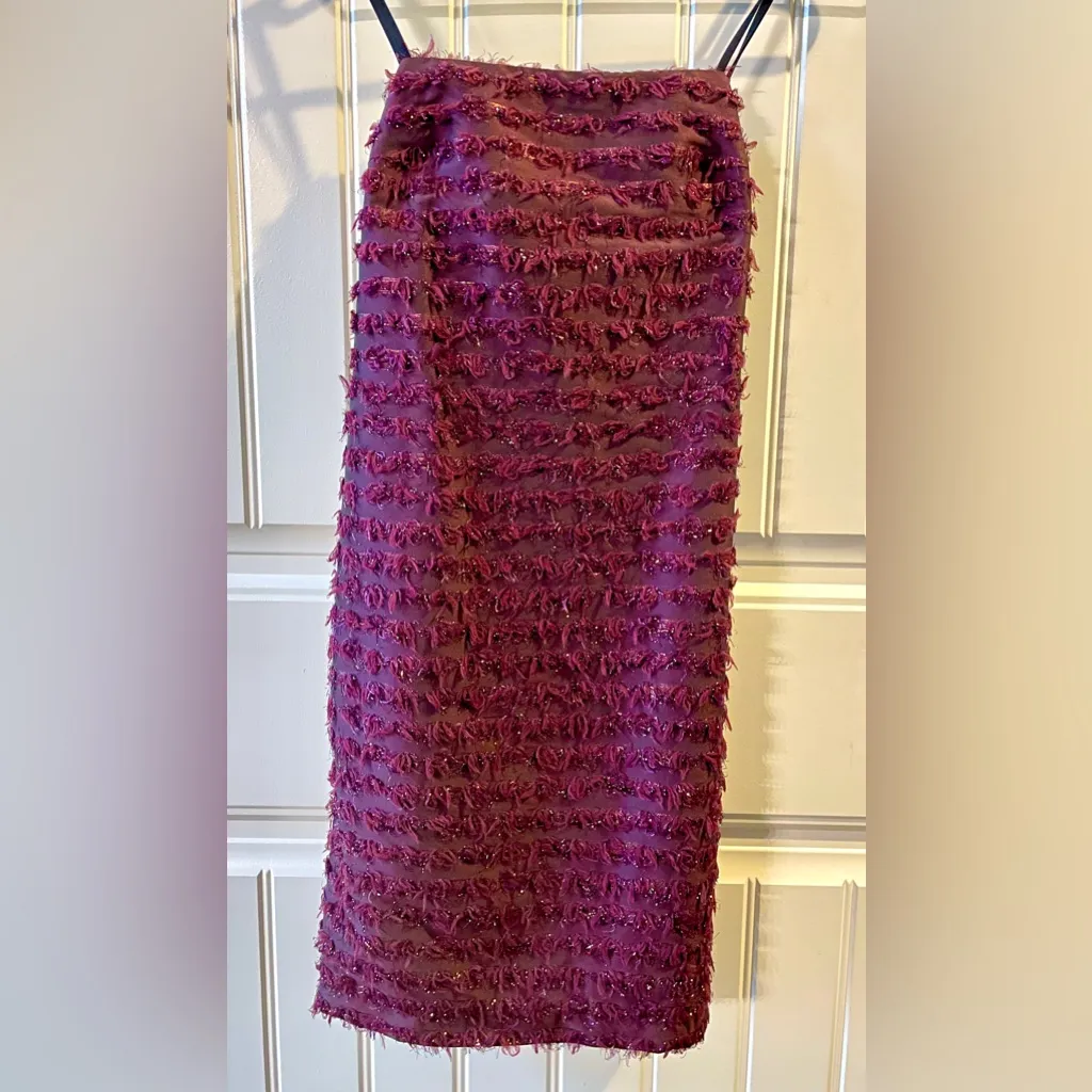 Tracy Reese Floral Textured Dress in Deep Burgundy - ONE OF A KIND!!! 😍 - Image 2