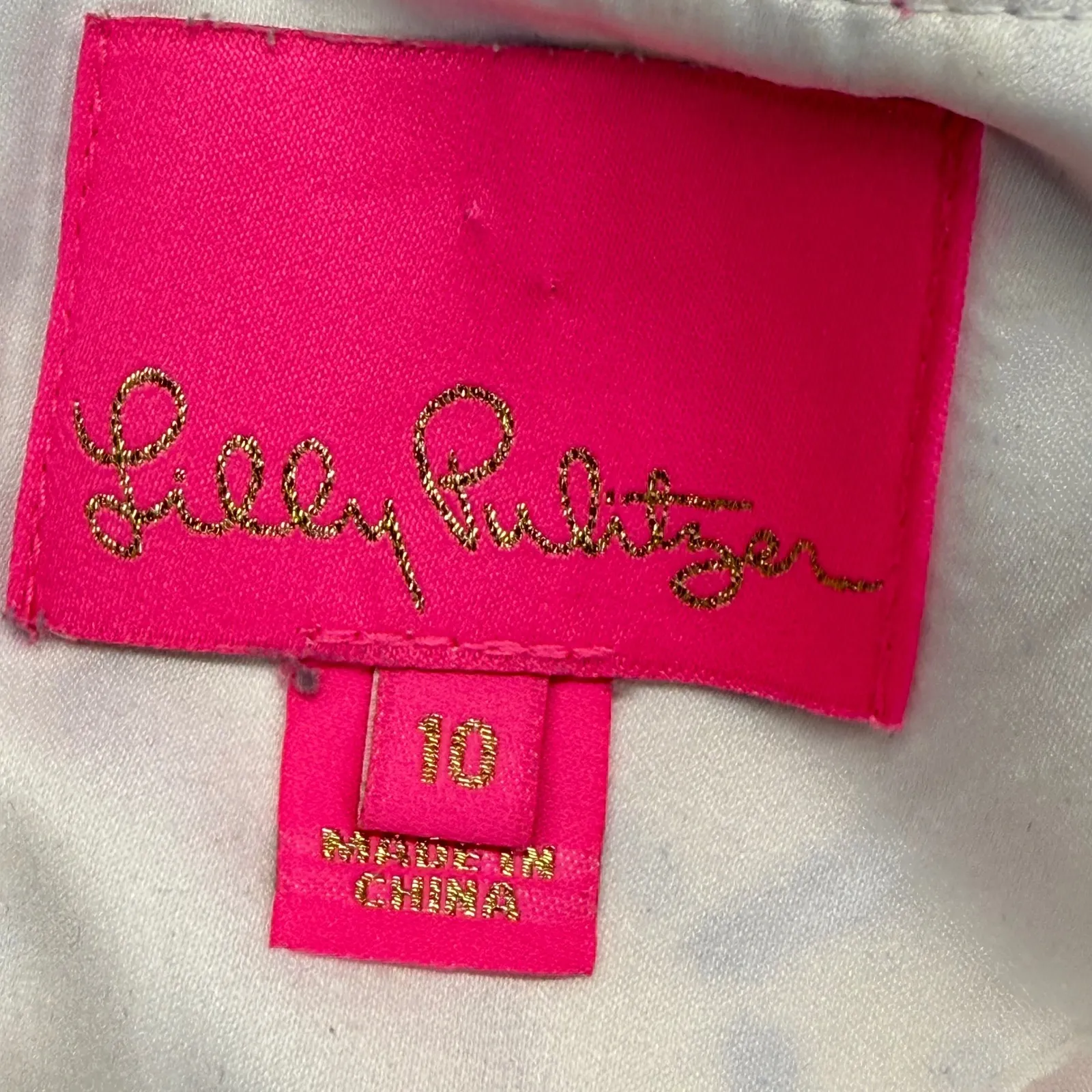 Lilly Pulitzer Jumpsuit Wide Leg Sleeveless Blue‎ White Size 10 - Image 10