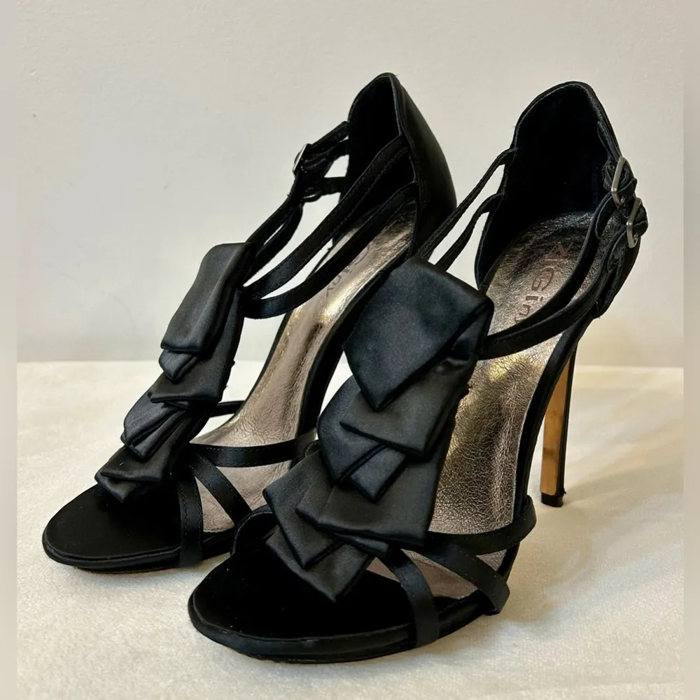 ZiGiny Darling Black Satin Ruffle T - Image 3