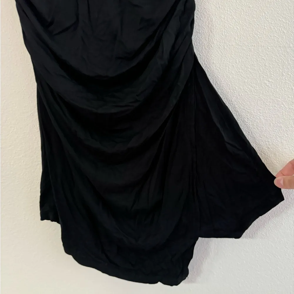 Anthropologie Mini Black Dress M - Image 3