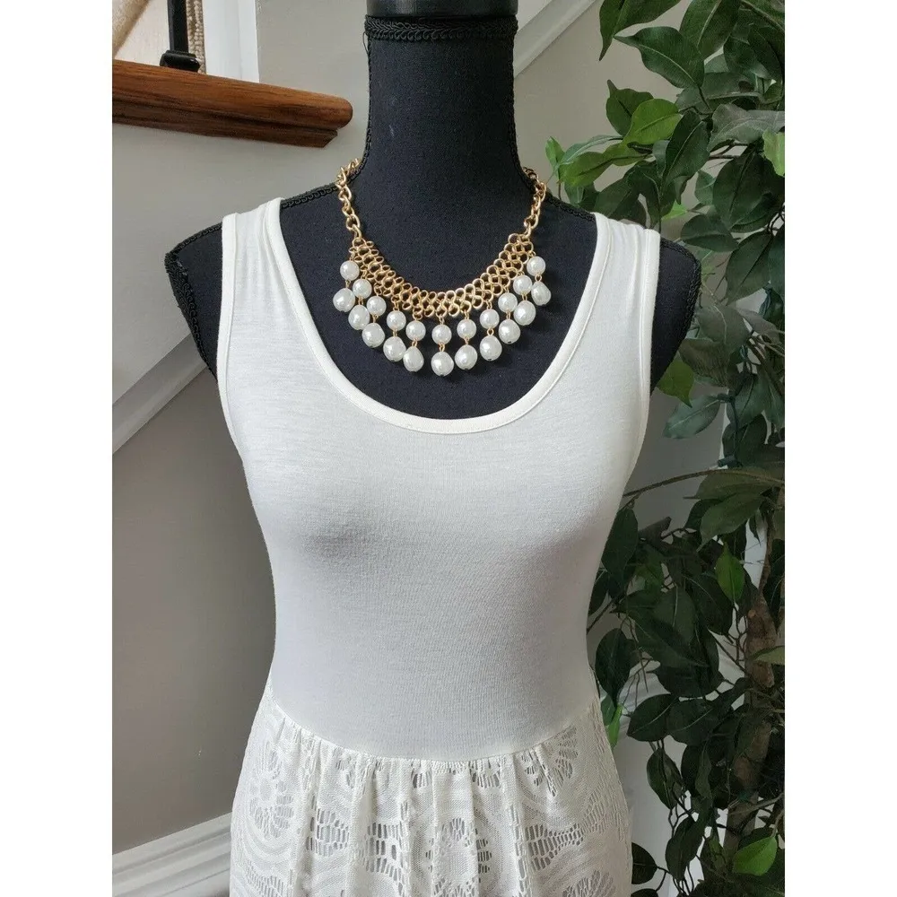 Ruby Rox  White Rayon Floral Long Dress Size 3 - Image 2