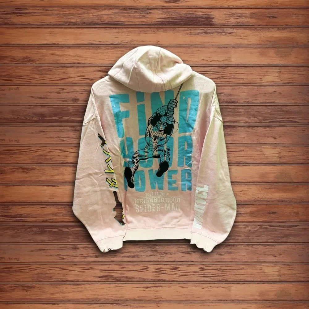 Marvel  Spider-Man washed Hoodie 1X - Image 3