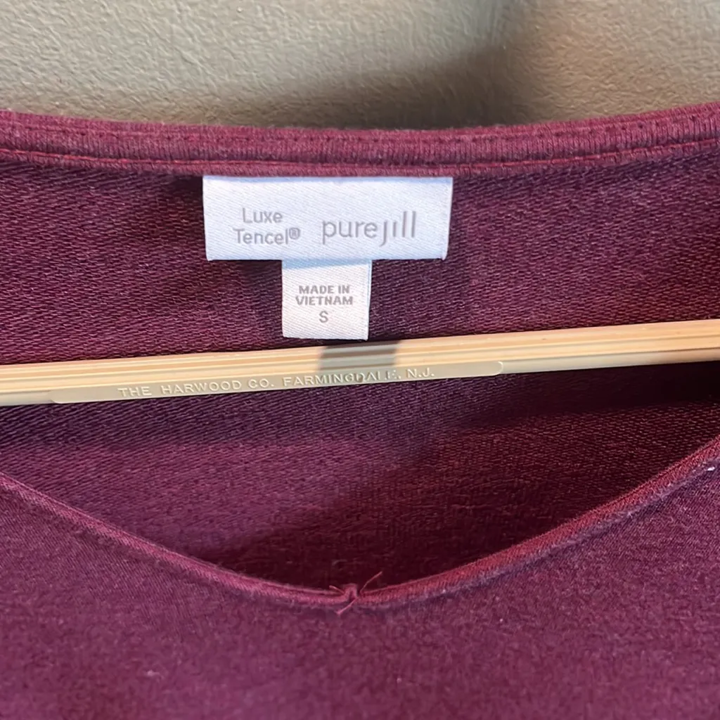 Women’s size‎ small Pure Jill tunic length sweater Red - Image 2