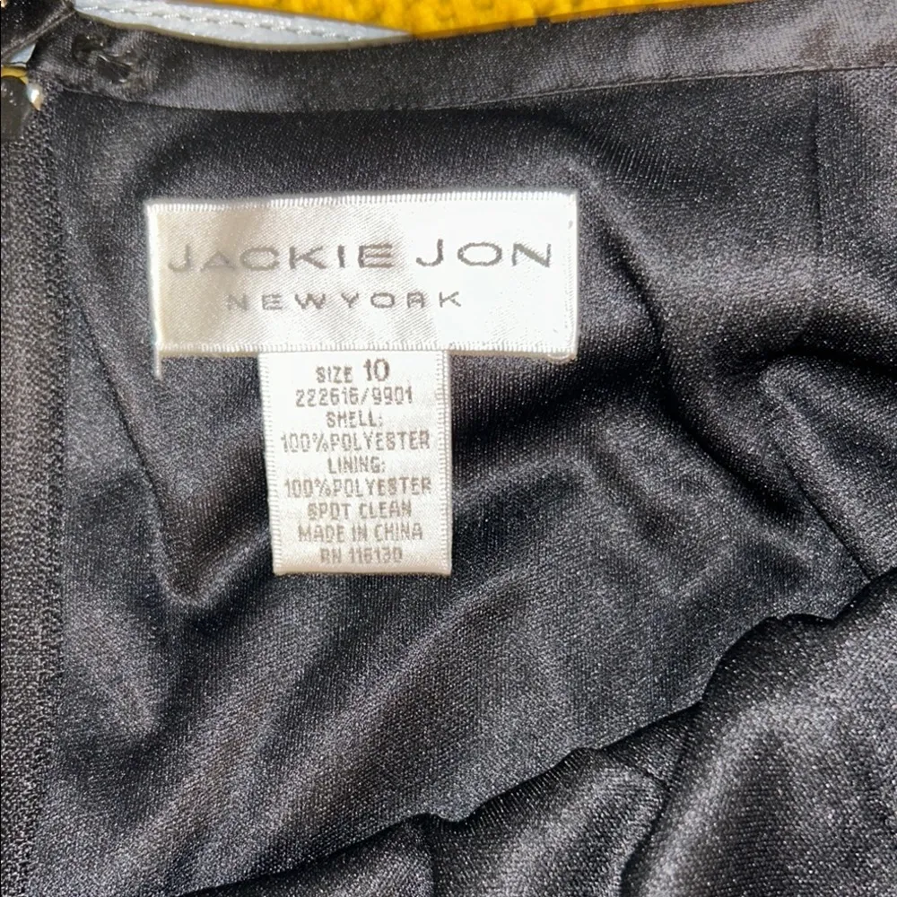 NWT Jackie Jon Size 10 Elegant Black Knee Length Sequin Skirt - Image 11