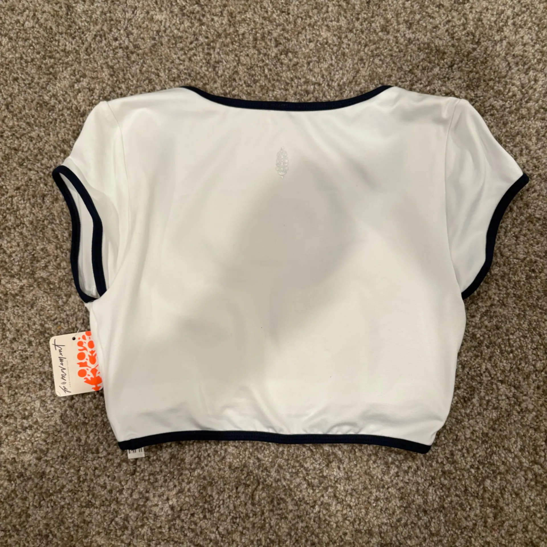 NWT Free People Pipe Dream Baby Tee | Size: Small White - Image 4