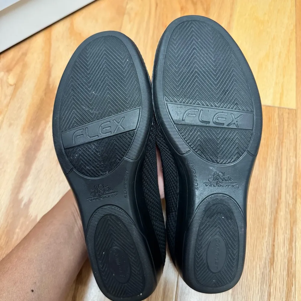 LifeStride Indy Wedge black flats Slip-On comfort shoes size 7 W - Image 8
