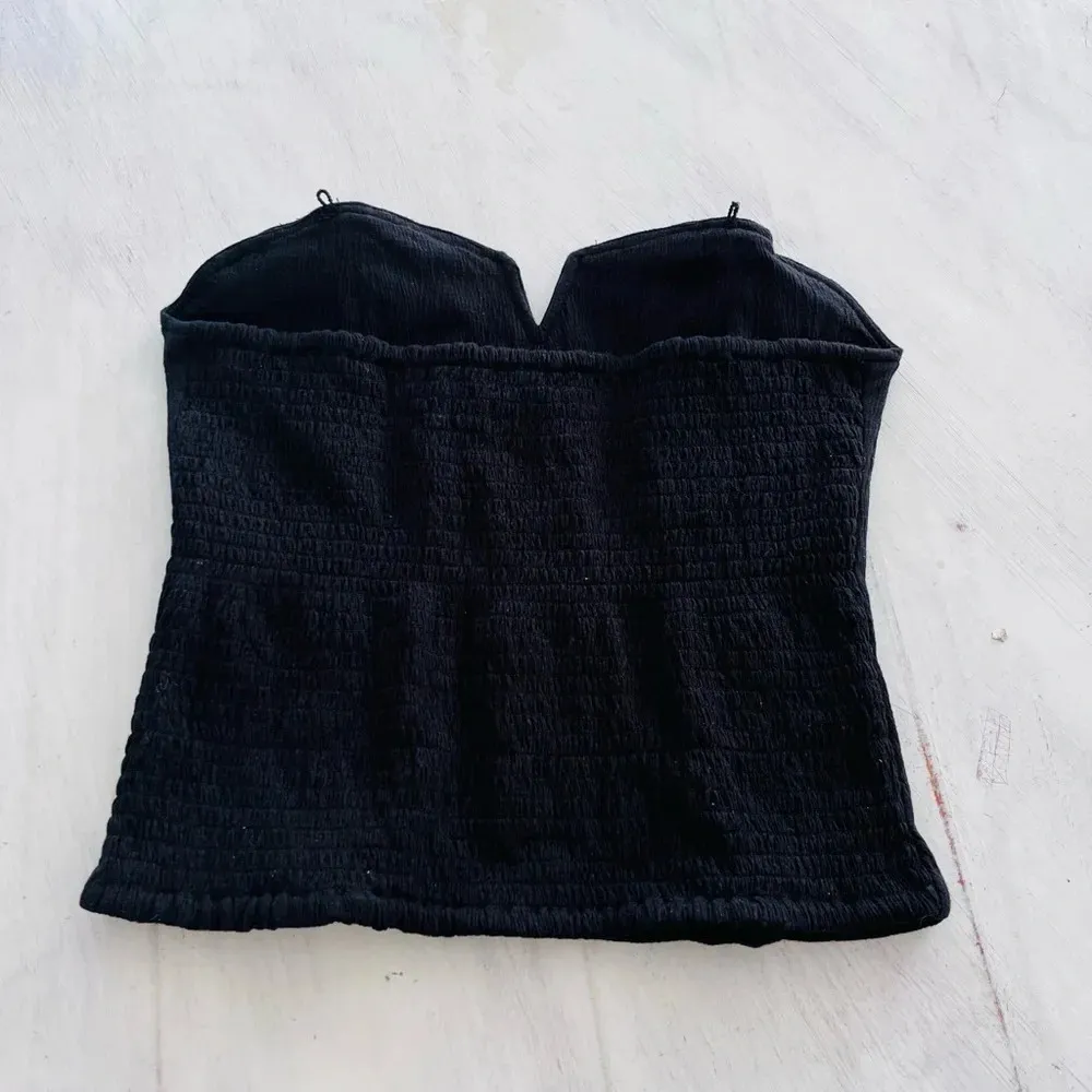 Anthropologie Porridge Bustier Top Size Medium in Black NWOT $78 - Image 4