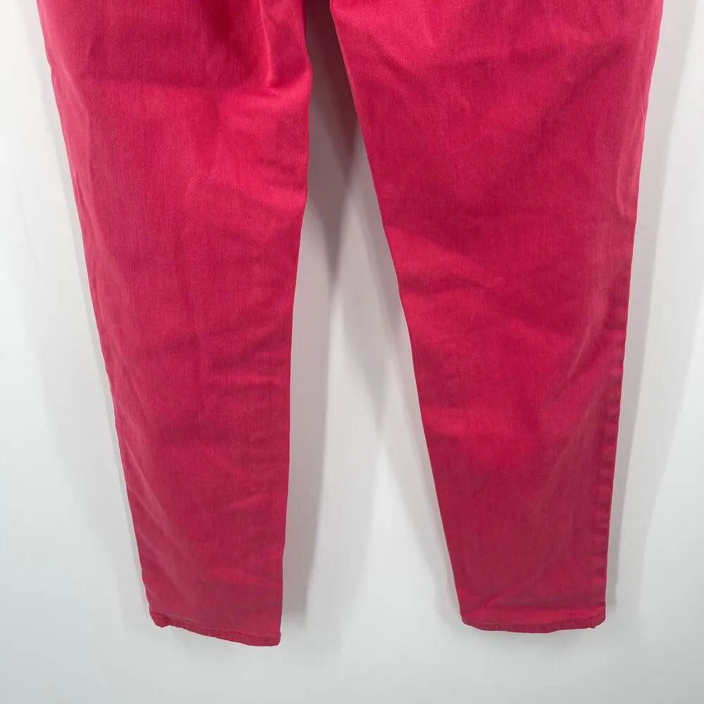 VINTAGE AMERICA BLUES Jeans Size 6R/28 Missy Stretch Skinny Red/Pink Zipper NWT Red - Image 11