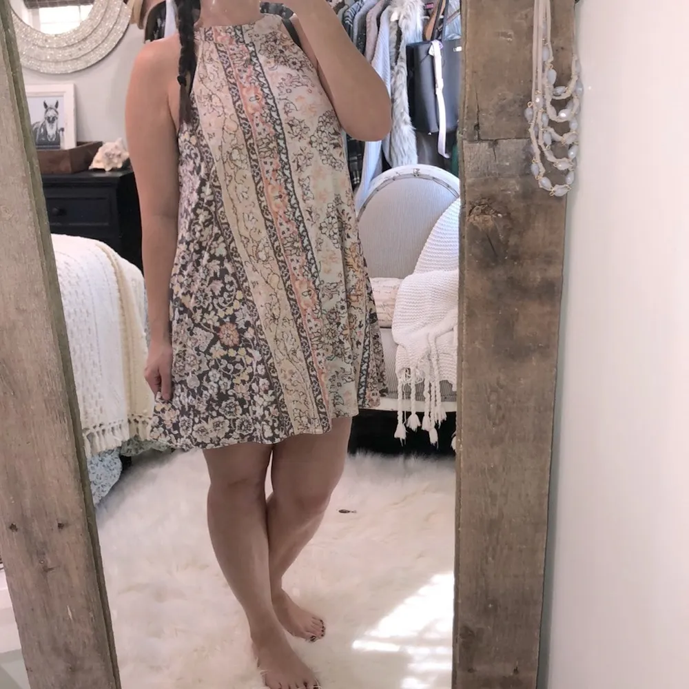 JUDITH March size large floral boho trapeze dress - Image 3