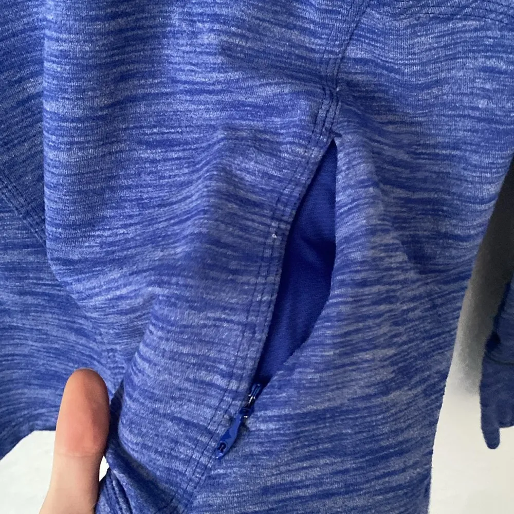 Lululemon 8 Quarter Zip Pullover in Multi-blue Streaked Pattern - Image 4