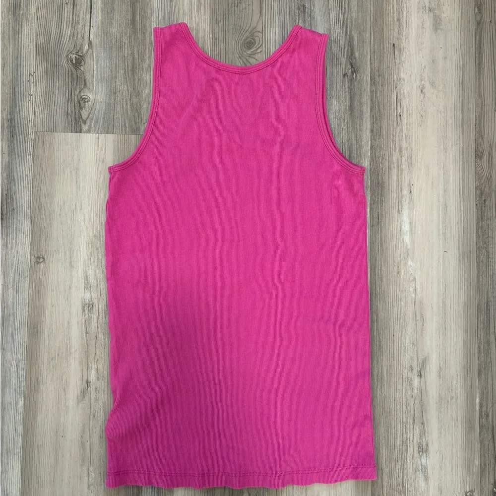 Pink The North Face tank top chest is 14, length is 24 - Image 2