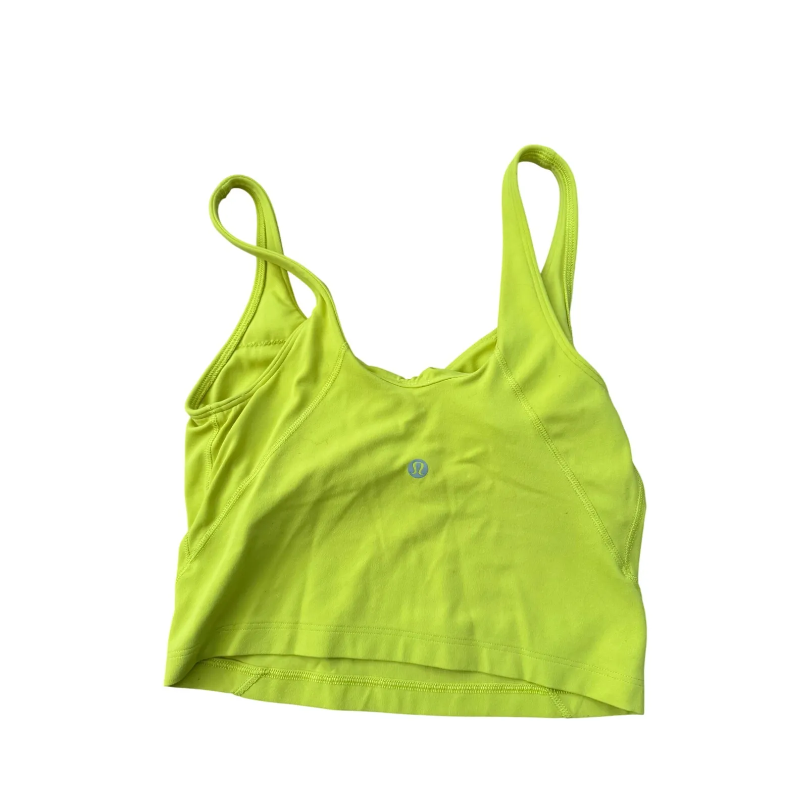 Lululemon Align Tank Top Yellow Cropped Athletic Yoga Women's Size 4 - Image 2