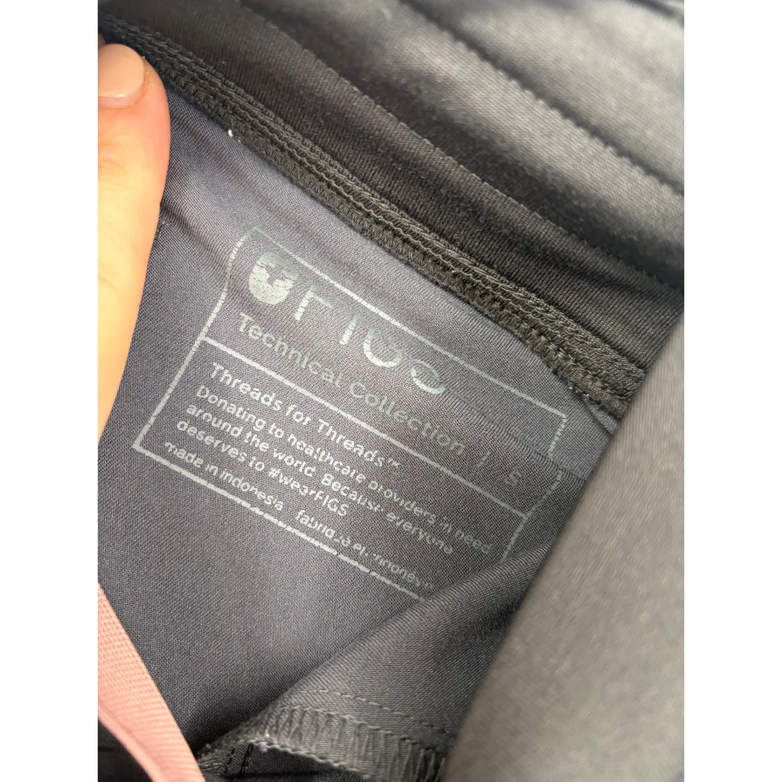 FIGS Technical Collection Jogger Scrub Pants Dark Gray Women's Small S - Image 3