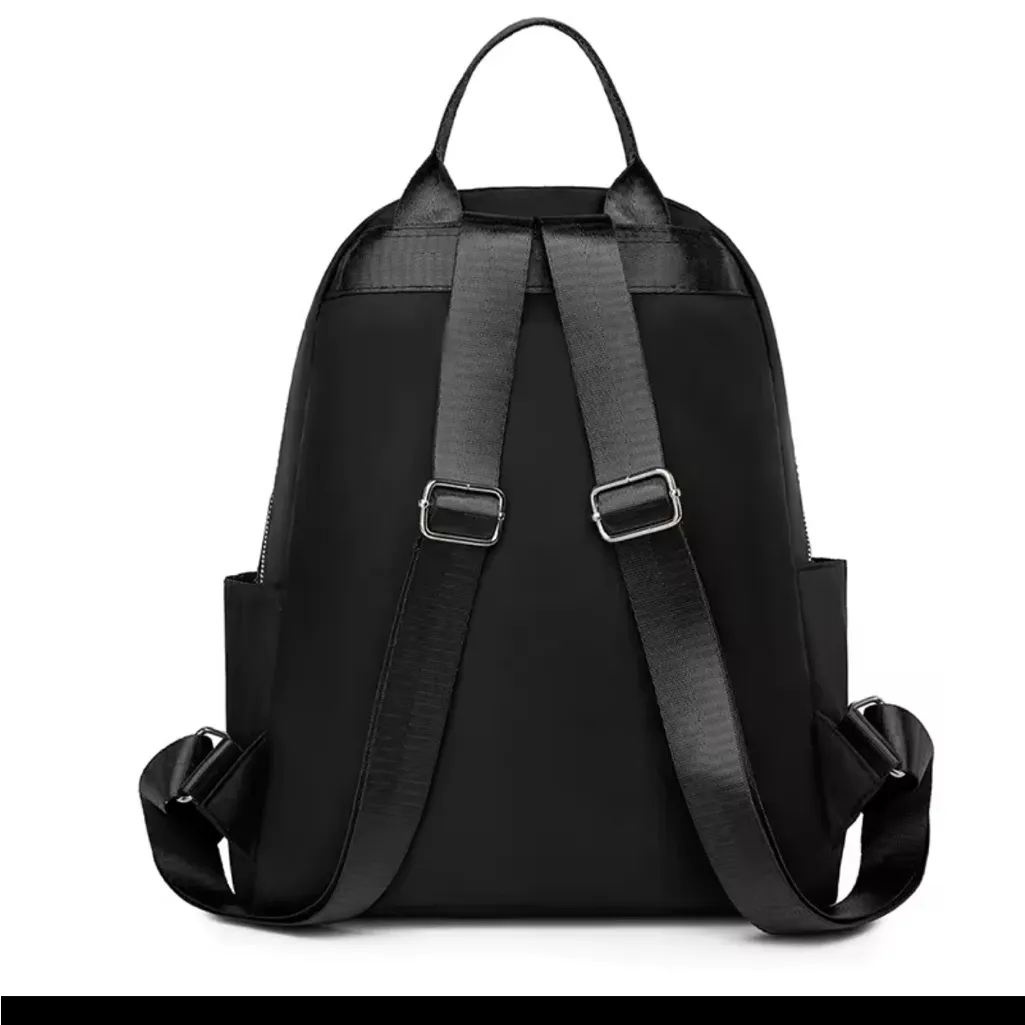 Elegant Black Quilted Backpack - Image 5