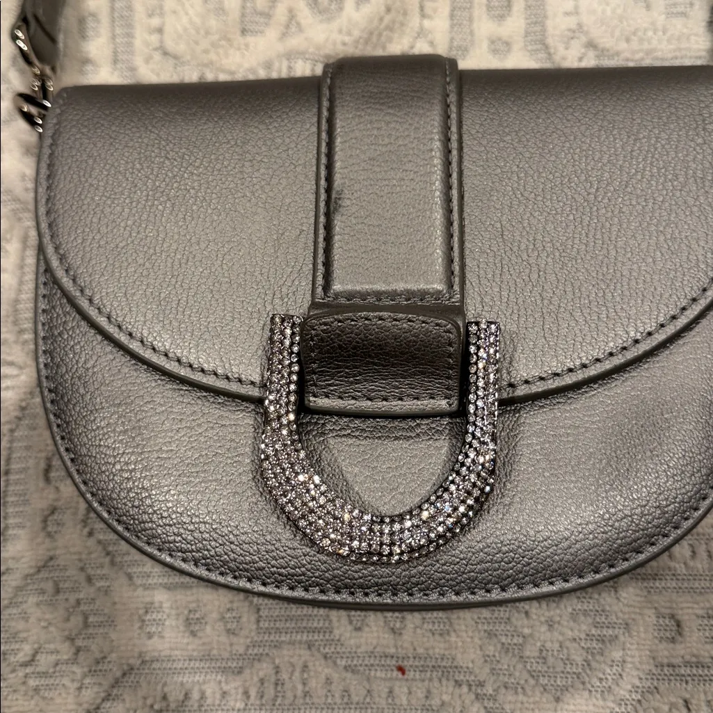 Charles and Keith NWD  COLLECTION SHOULDER SMALL ELEGANT BAG SILVER - Image 2