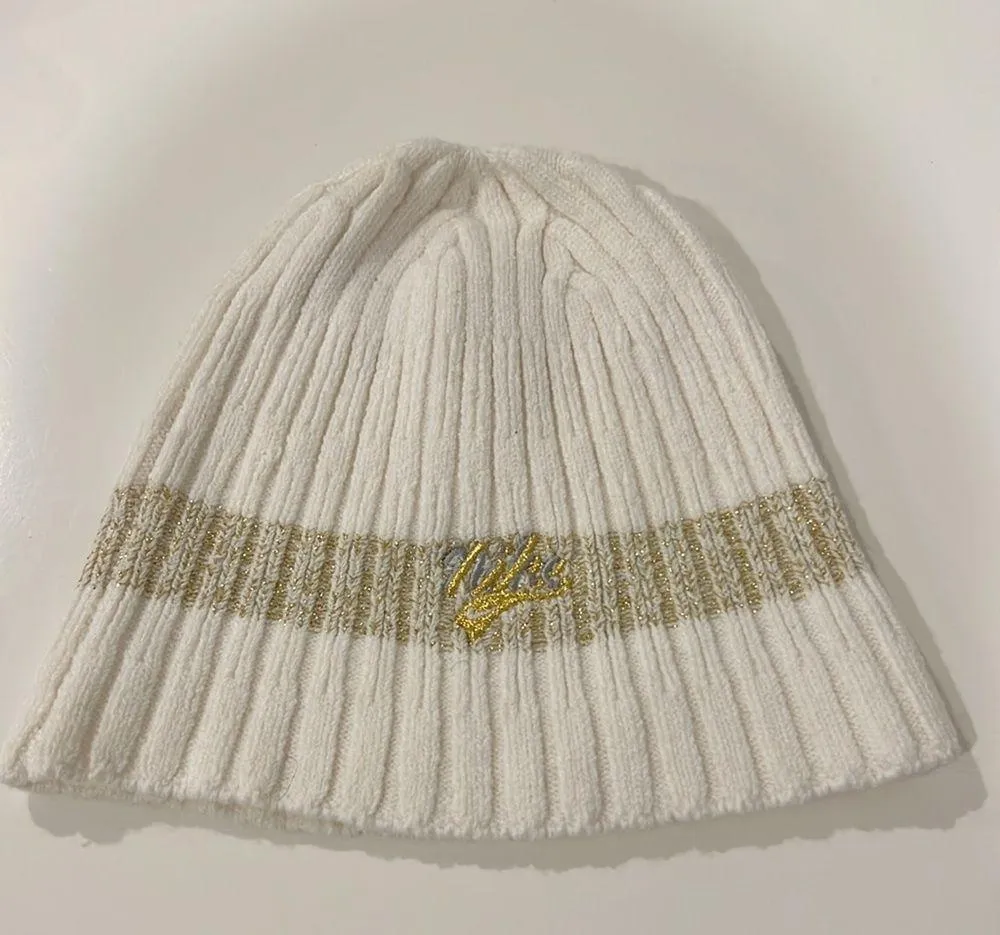 Nike Gold Shimmer Beanie - Image 2