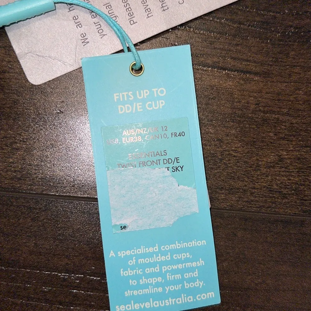 NWT Twist Front DD/E Bandeau Bikini Top - Night Sky - Image 4