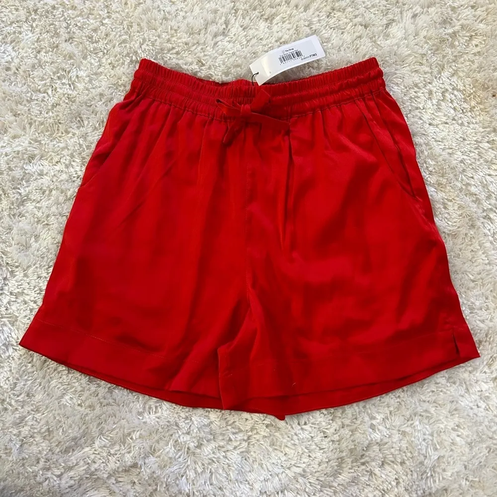 NWT Women's Red Silky Stretch Shorts - Image 3