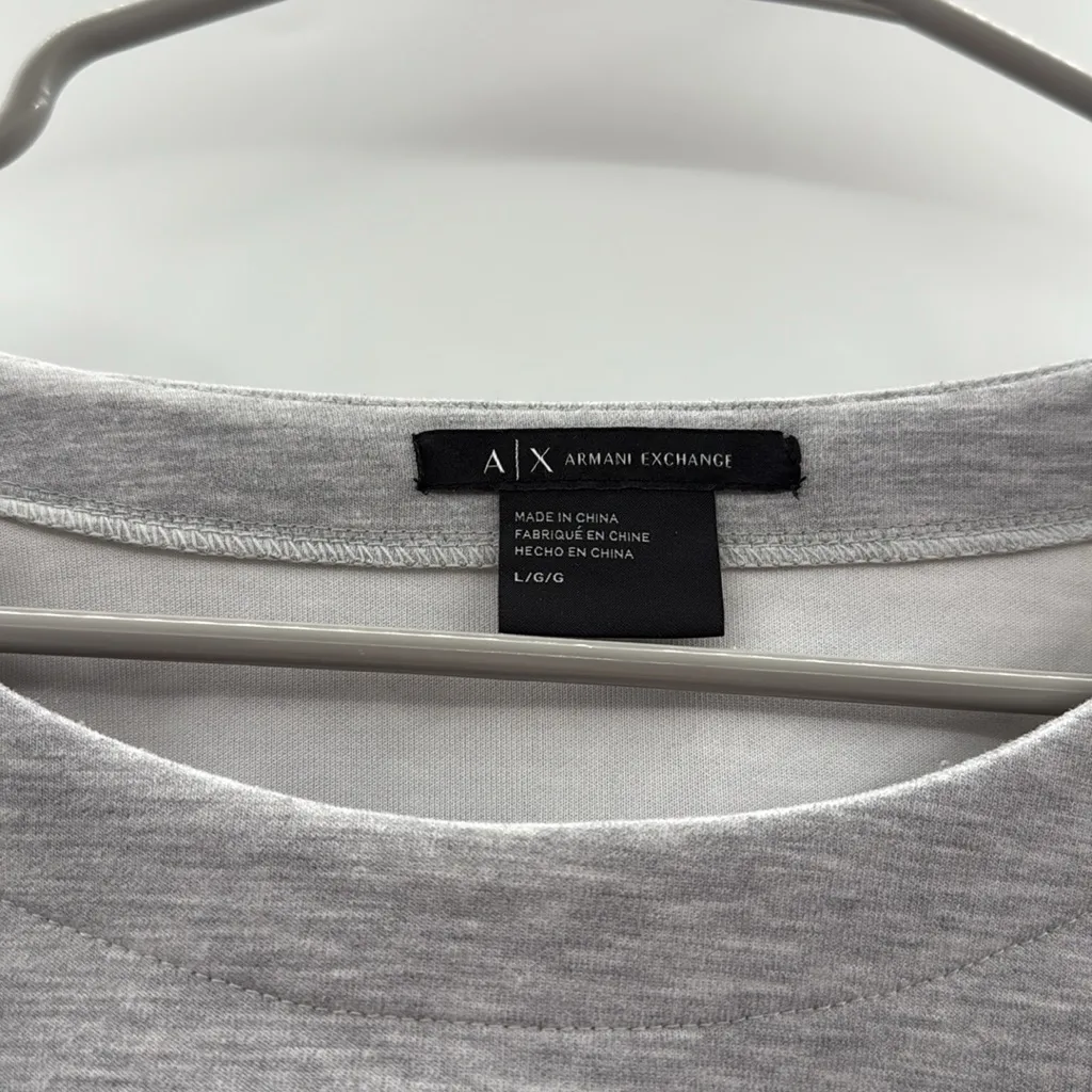 Armani Exchange Light‎ Gray Pullover - Image 2