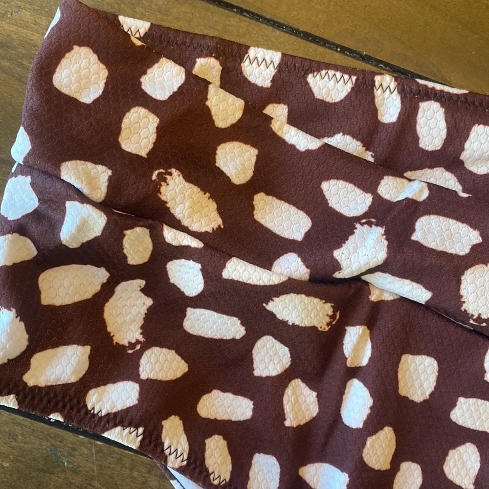 Live‎ life on the beach brown high waist swim bottoms new with tags size XL - Image 2