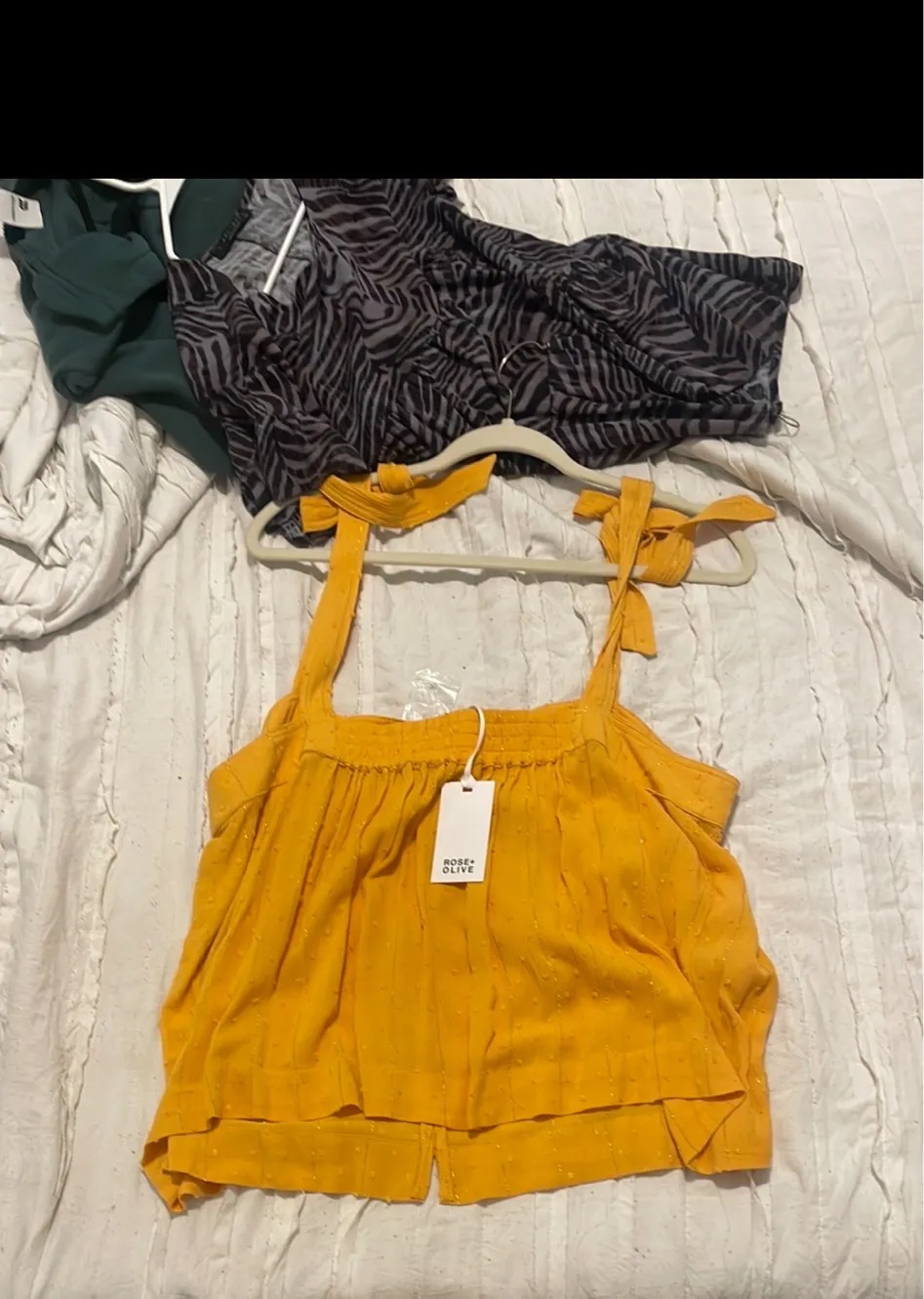 rose & olive tank top - Image 2