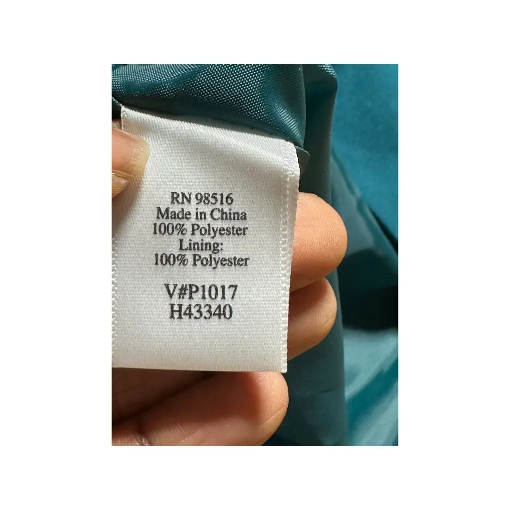 Vintage Coldwater Creek 2-Piece Dress Suit Blazer Jacket Pencil Dress Teal Blue - Image 7