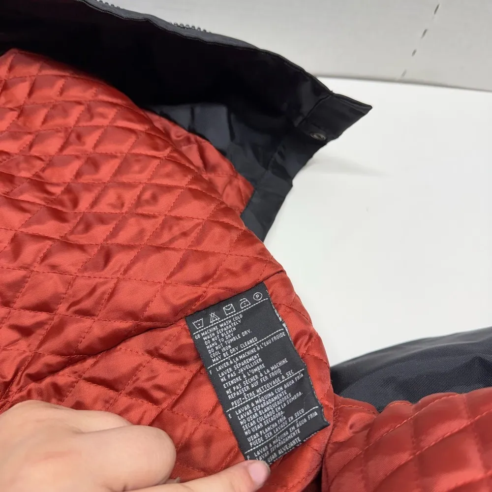 Harley Davidson Satin Quilted Windbreaker Jacket Black Size XL - Image 12