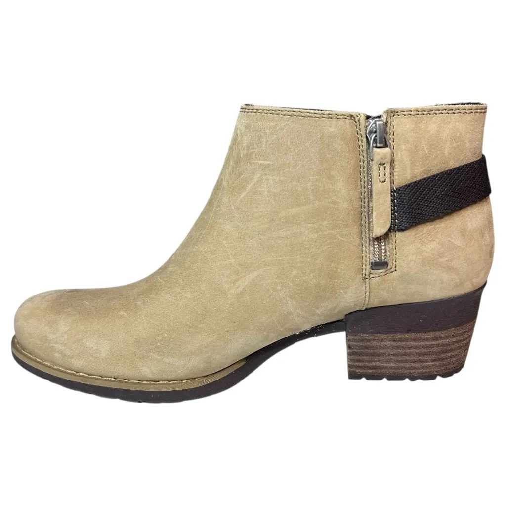 Merrell Shoes Women Size 9.5 Cream Tan Ankle Boots Leather Cottage Forest Gorp - Image 8