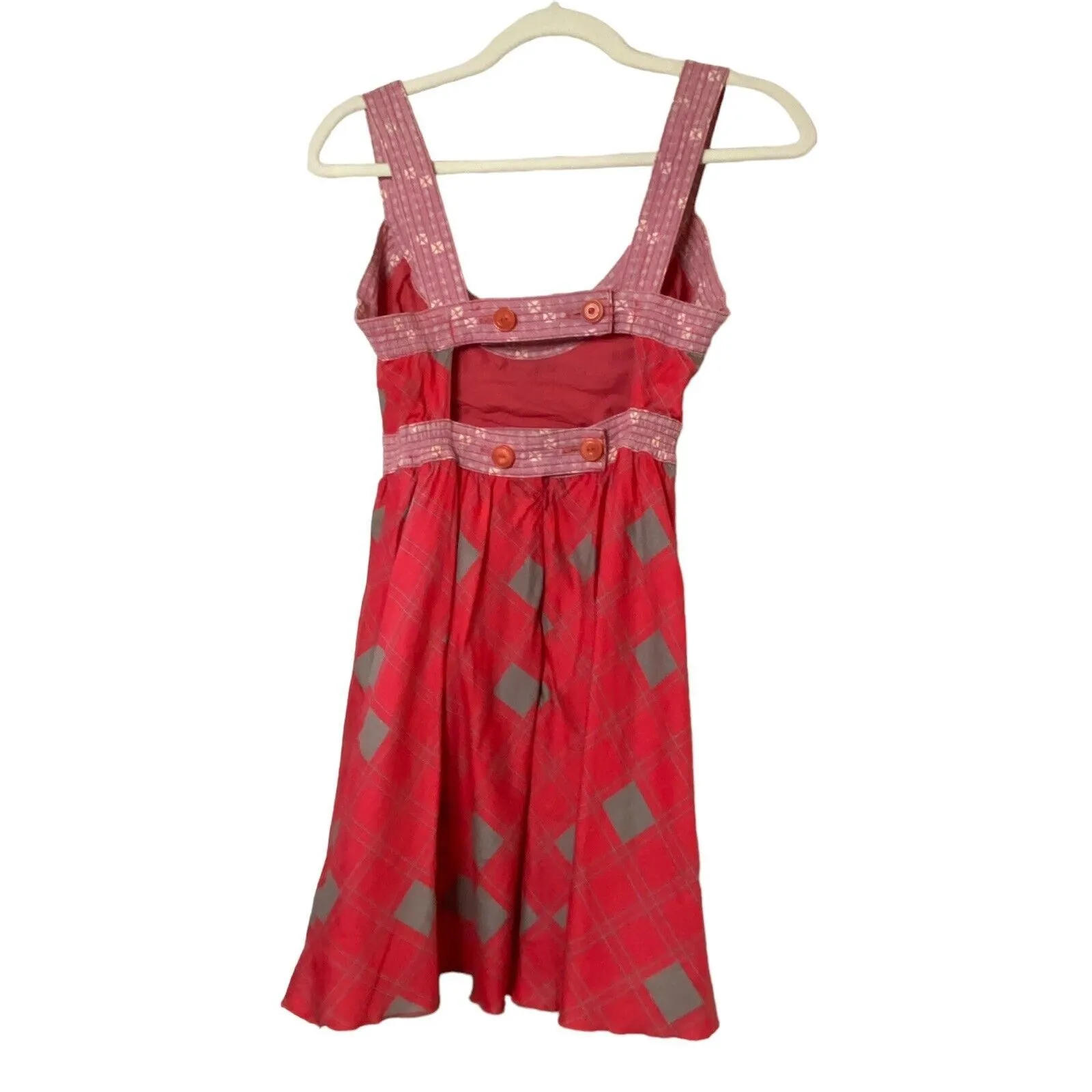 Vintage FREE PEOPLE women's‎ Sz 2 SunKissed summer midi dress Y2k babydoll - Image 4