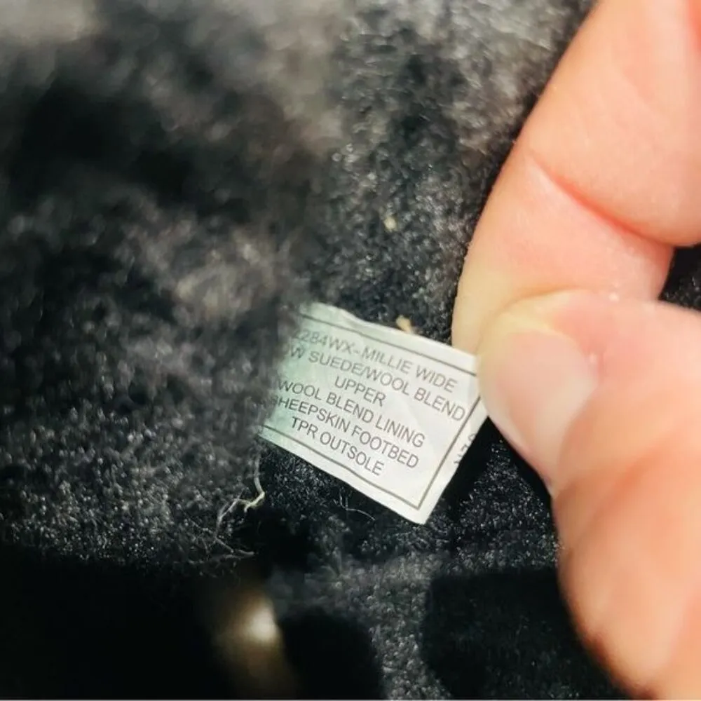 Nwt Bearpaw Millie Suede Buckled Boot bootie shoes NeverWet size 12 wide - Image 9