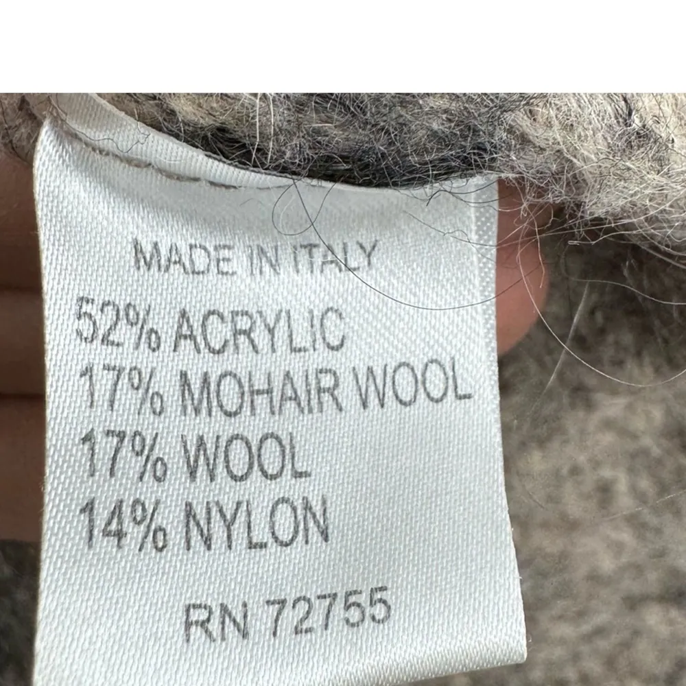 Paola Manfredi Italian Wool Mohair Blend
Cardigan Sweater Size Medium - Image 5