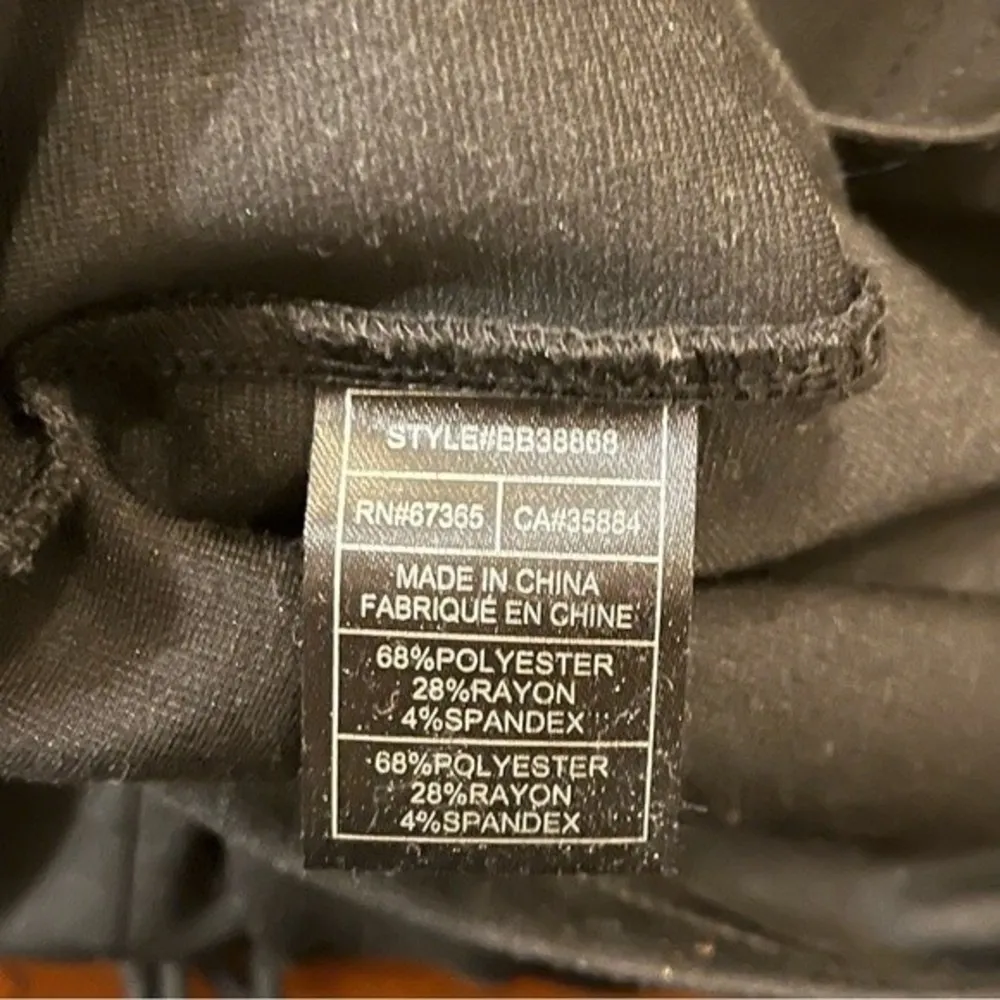 BB Dakota Black Long Sleeve Lace Up Back Dress Size Small - Image 8