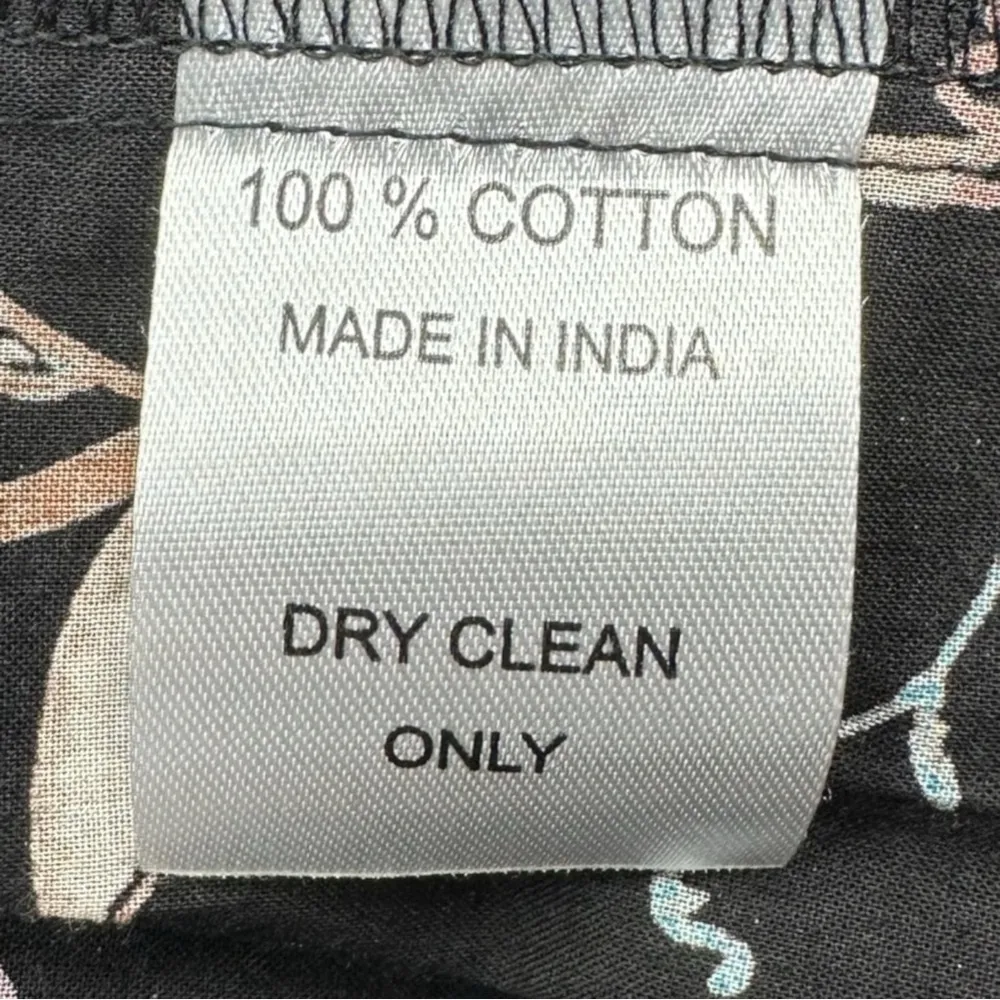 Mille Black Floral Paisley Print Mini Dress Size M Size M - Image 6