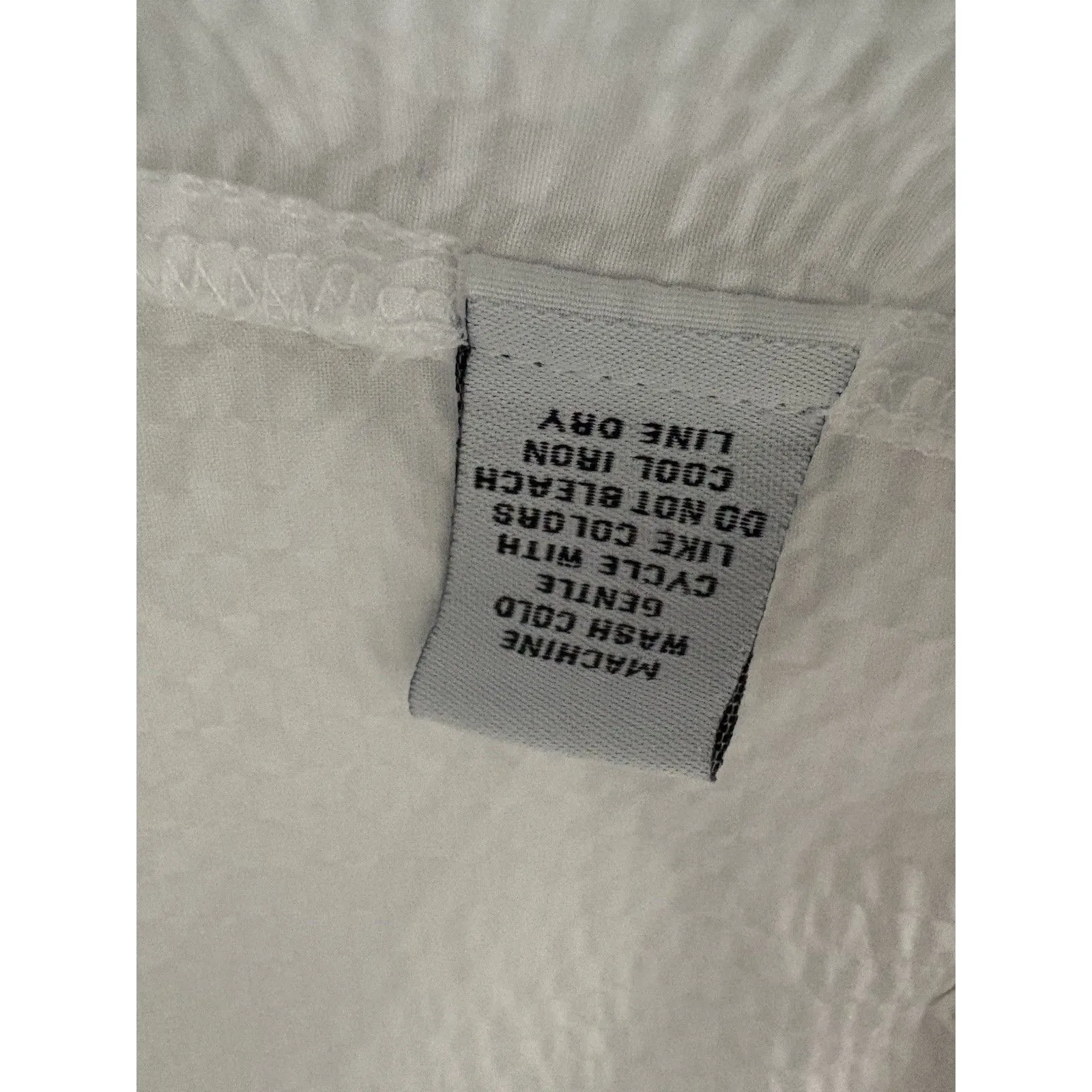 Habitat Seersucker Swing Top Size M White Elongated Buttons Lightweight Artsy - Image 14