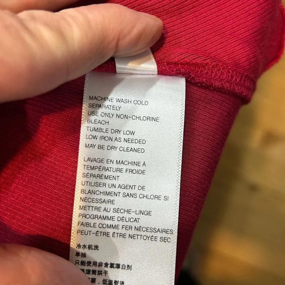 Free People Downtown‎ Girl flowy high neck tunic Apple Valley red size S NWT - Image 10