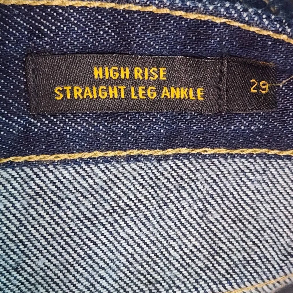 Lee High-Rise Dark Wash Straight Leg Jeans NWOT Size 29 Lee Dark Wash Denim - Image 7