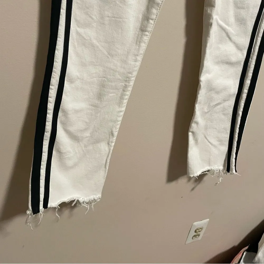 MOTHER Insider Crop Step Fray Whipping The Racer - Image 7