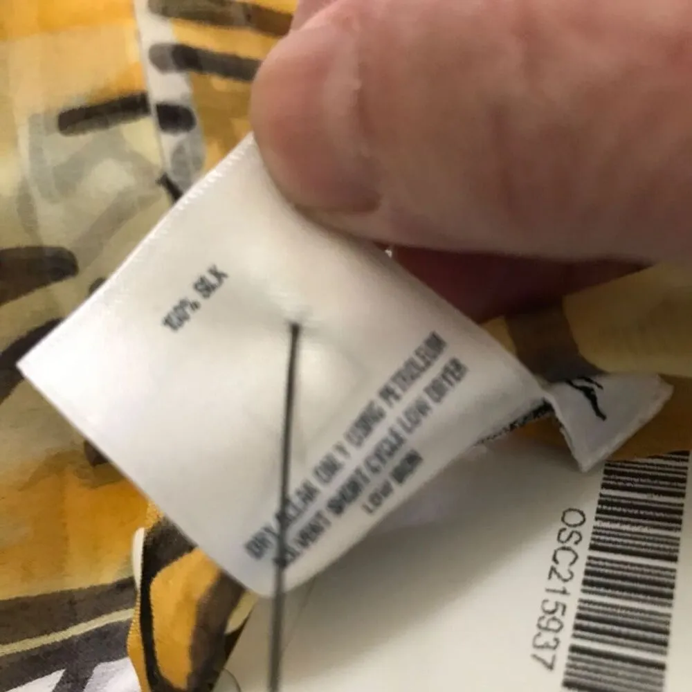 NWOT Oscar de la renta silk Dress SIZE 6 - Image 9