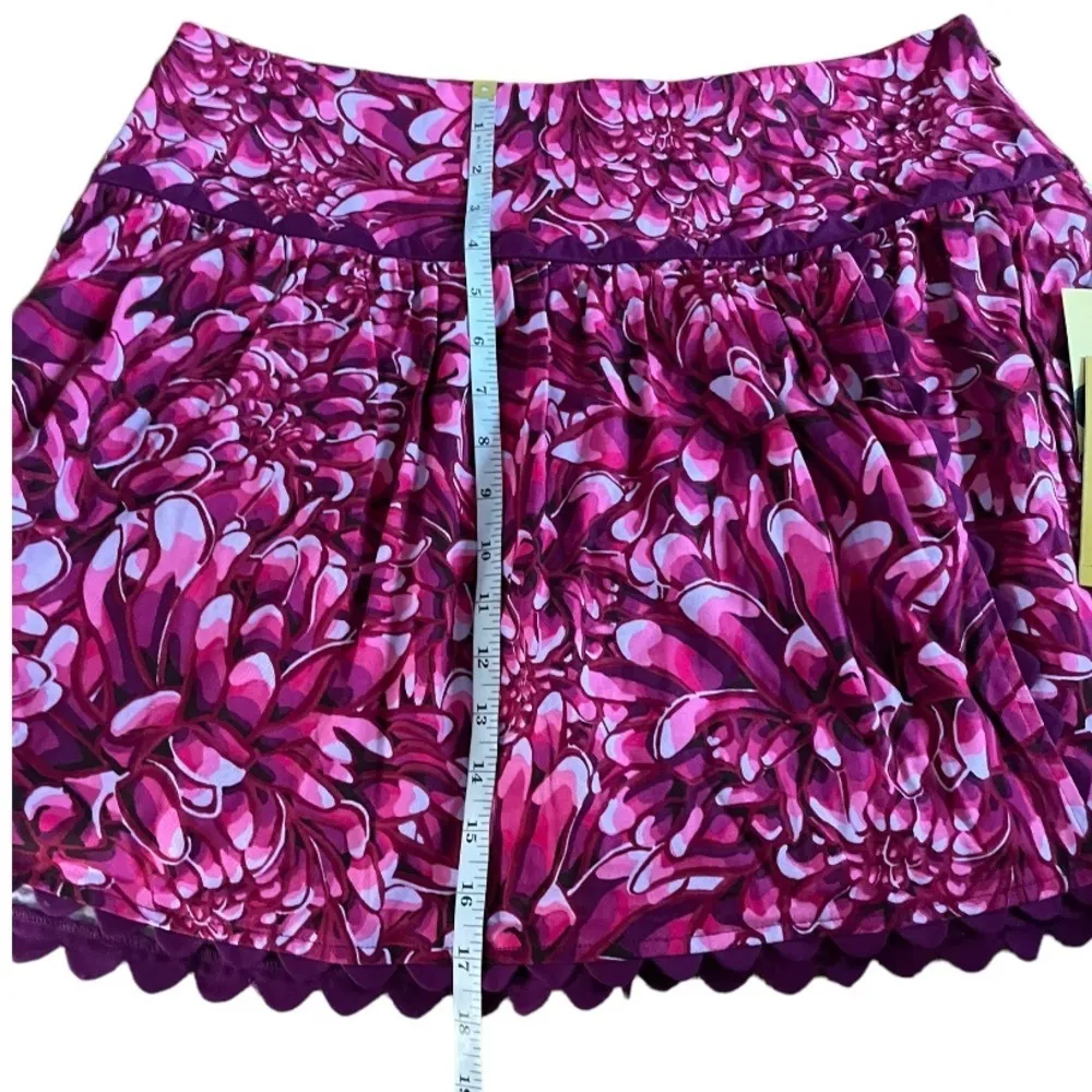 Kika Vargas × Target Floral Scallop edge Mini skirt Pink Size 12 E - Image 5