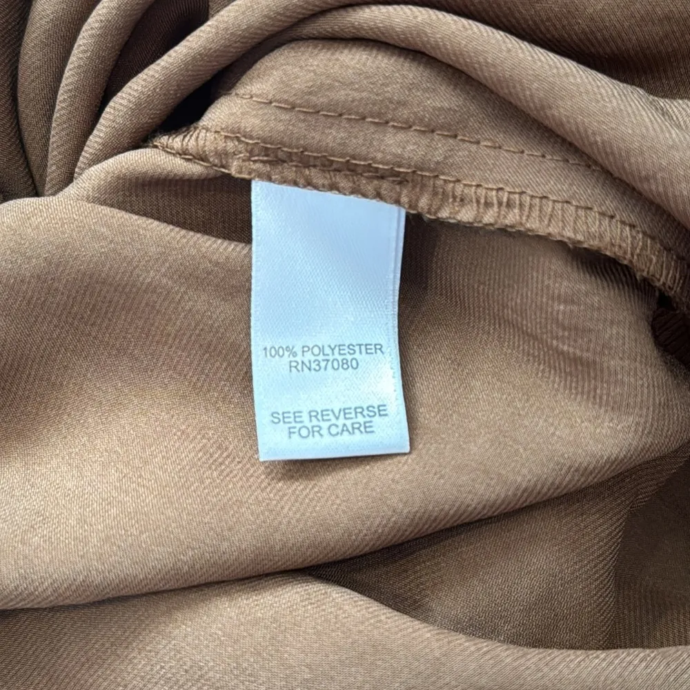 Versona Elegant Chocolate Brown Ruffle Dress - Image 5