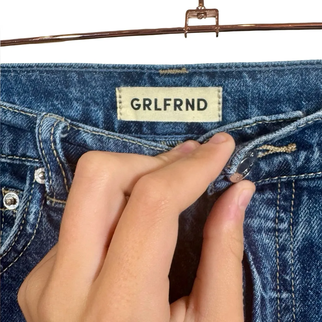 GRLFRND The Brooklyn High Rise Loose Straight Wide Leg Jeans in Humboldt - Image 12