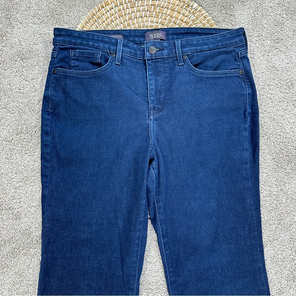 NYDJ Women’s Barbara Bootcut Jeans Liftxtuck Mid Rise in Cooper Medium Wash 12P - Image 5
