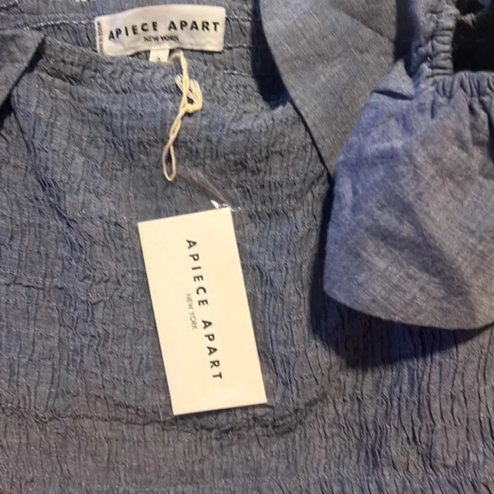 NWT APIECE APART Lamu Smock Top in Chambray - Image 5