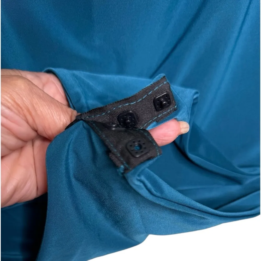 BooHoo Teal Bodysuit Neckline Peek a Boo Cut Out Detail Size 16 - Image 6