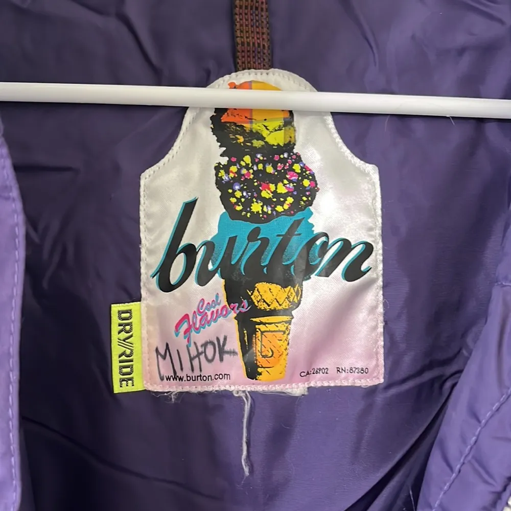 Burton Dry Ride Purple Snow Ski Snowboard Jacket Size Medium - Image 10