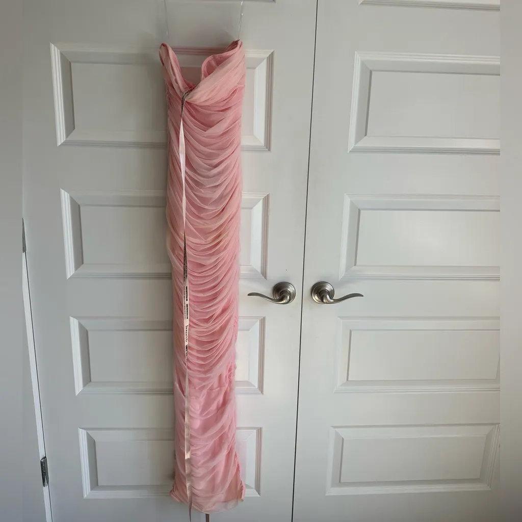 House of CB Sofia Fairy‎ Pink Mesh Maxi Dress Small NWT - Image 7